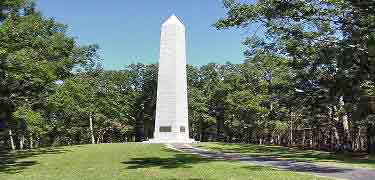 US monument shown on battlefield